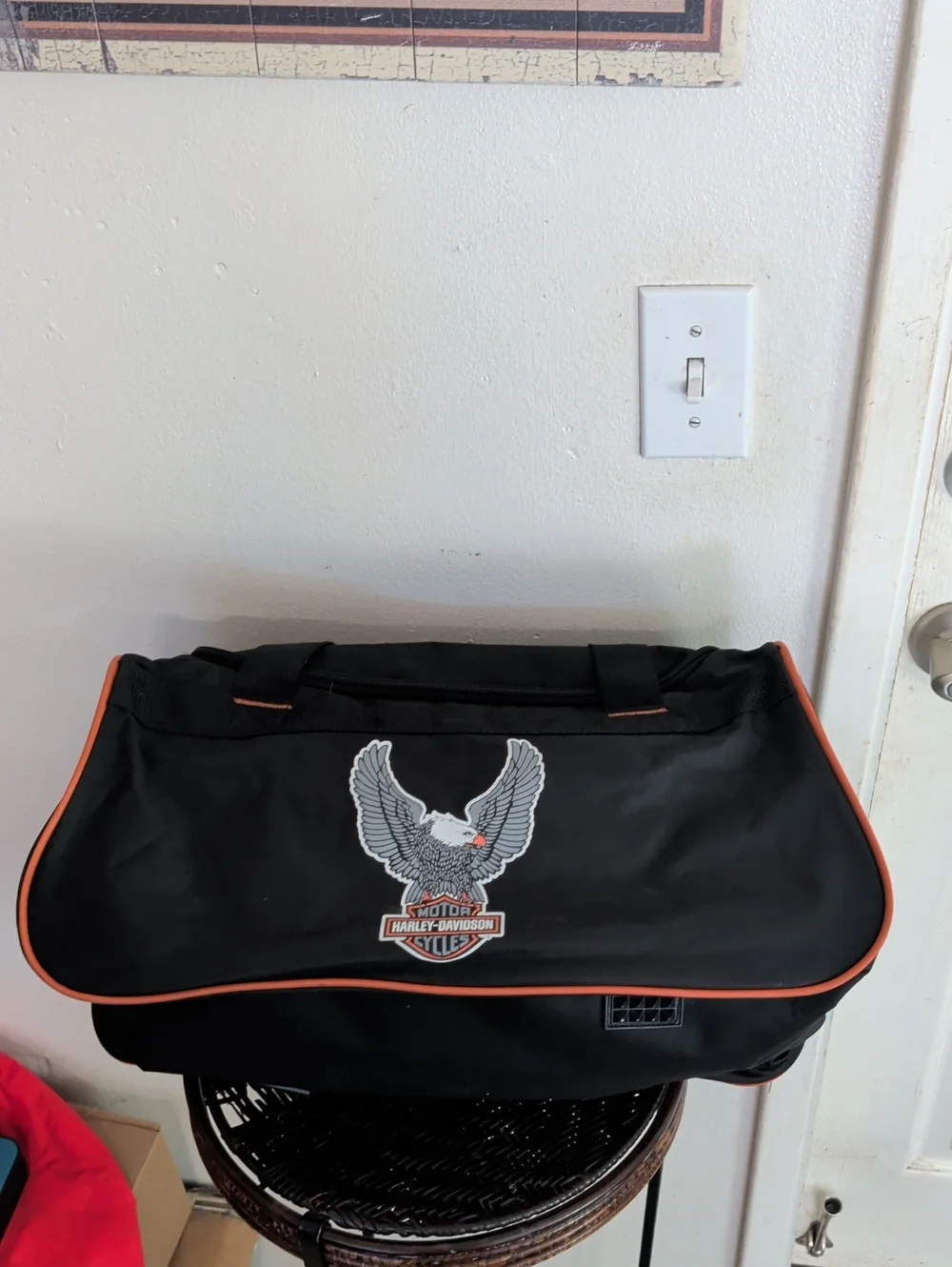 HARLEY DAVIDSON MOTORCYCLES LIGHTWEIGHT LOGO TRAVEL CARRY BAG SIZE MEDIUM